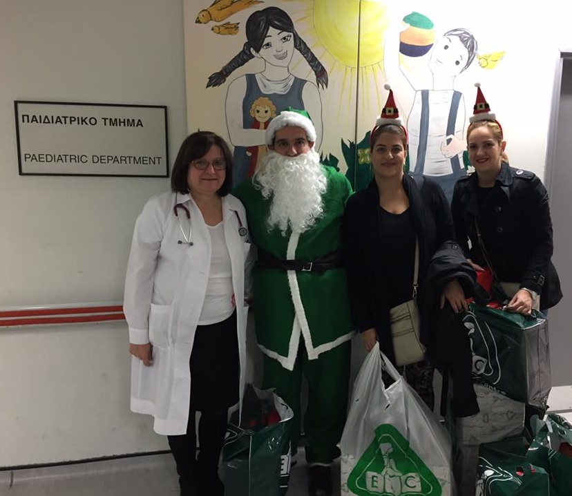 Christmas Gifts to Children at Limassol and Makarios Hospitals